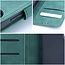 Case2go - Telefoonhoesje geschikt voor iPhone 16 Pro - Wallet Book Case - Met Magnetische Sluiting - Groen