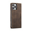 CaseMe - Telefoonhoesje geschikt voor Apple iPhone 16 Pro Max - Wallet Book Case - Met Magnetische Sluiting - Donker Bruin