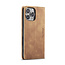 CaseMe - Telefoonhoesje geschikt voor Apple iPhone 16 Pro - Wallet Book Case - Met Magnetische Sluiting - Licht bruin