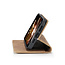 CaseMe - Telefoonhoesje geschikt voor Apple iPhone 16 Pro - Wallet Book Case - Met Magnetische Sluiting - Licht bruin
