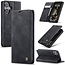 CaseMe - Telefoonhoesje geschikt voor Apple iPhone 16 - Wallet Book Case - Met Magnetische Sluiting - Zwart