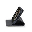 CaseMe - Telefoonhoesje geschikt voor Apple iPhone 16 - Wallet Book Case - Met Magnetische Sluiting - Zwart