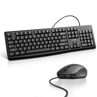 Ugreen Ugreen - Bedraad - Universeel Toetsenbord en muis - Toetsenbord en muis-sets -  QWERTY - Zwart