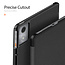 Dux Ducis - Tablet hoes geschikt voor Lenovo Tab K11 Plus - Domo Tri-fold Case - Auto Wake/Sleep functie - Zwart