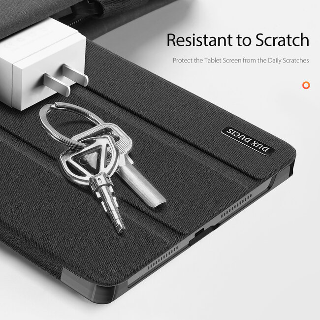Dux Ducis - Tablet hoes geschikt voor Lenovo Tab K11 Plus - Domo Tri-fold Case - Auto Wake/Sleep functie - Zwart