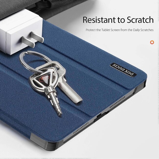 Dux Ducis - Tablet hoes geschikt voor Lenovo Tab K11 Plus - Domo Tri-fold Case - Auto Wake/Sleep functie - Blauw