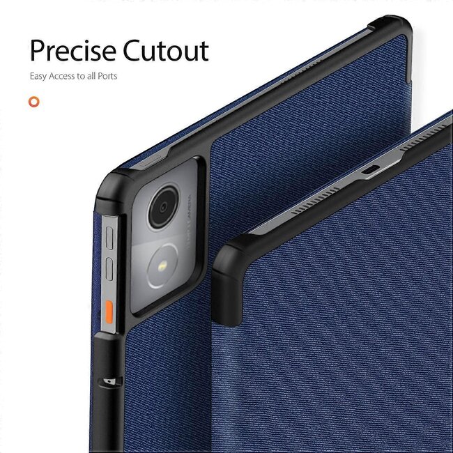 Dux Ducis - Tablet hoes geschikt voor Lenovo Tab K11 Plus - Domo Tri-fold Case - Auto Wake/Sleep functie - Blauw