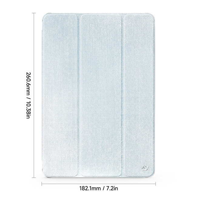 Dux Ducis - Tablet hoes geschikt voor Samsung Galaxy Tab S9/S9 FE - Toby Series - Auto Wake/Sleep functie - Met Pencil houder - Blauw