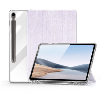 Dux Ducis Dux Ducis - Tablet hoes geschikt voor Samsung Galaxy Tab S9/S9 FE - Toby Series - Auto Wake/Sleep functie - Met Pencil houder - Paars