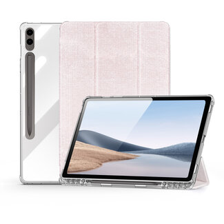 Dux Ducis Dux Ducis - Tablet hoes geschikt voor Samsung Galaxy Tab S9/S9 FE Plus - Toby Series - Auto Wake/Sleep functie - Met Pencil houder - Roze