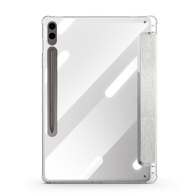 Dux Ducis - Tablet hoes geschikt voor Samsung Galaxy Tab S9/S9 FE Plus - Toby Series - Auto Wake/Sleep functie - Met Pencil houder - Groen