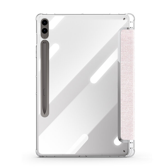 Dux Ducis - Tablet hoes geschikt voor Samsung Galaxy Tab S9/S9 FE Plus - Toby Series - Auto Wake/Sleep functie - Met Pencil houder - Paars