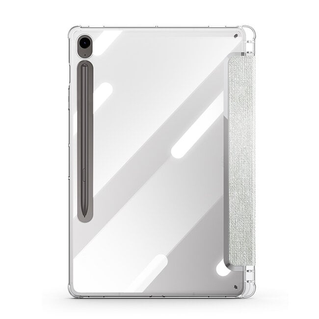 Dux Ducis - Tablet hoes geschikt voor Samsung Galaxy Tab S9/S9 FE - Toby Series - Auto Wake/Sleep functie - Met Pencil houder - Groen