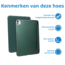 Case2go - Tablet hoes geschikt voor Apple iPad Pro (2024) - Tri-fold Frosted Case met Auto/Wake Functie - Met Pencilhouder - 11 inch - Donker Groen