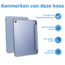 Case2go - Tablet hoes geschikt voor Apple iPad Air (2024) - Tri-fold Frosted Case met Auto/Wake Functie - Met Pencilhouder - 11 inch - Paars