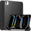 Case2go Case2go  - Tablet hoes geschikt voor Apple iPad Pro 13 (2024) - Tri-fold Frosted Case met Auto/Wake Functie - Met Pencilhouder - 13 inch - Zwart