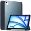Case2go Case2go - Tablet hoes geschikt voor Apple iPad Air (2024) / Apple iPad Air (2025) - 13 Inch - Tri-fold Frosted Case met Auto/Wake Functie - Met Pencilhouder - Donkerblauw