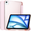 Case2go - Tablet hoes geschikt voor Apple iPad Air (2024) / Apple iPad Air (2025) - 13 Inch - Tri-fold Frosted Case met Auto/Wake Functie - Met Pencilhouder - Rosé-goud