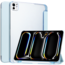 Case2go - Tablet hoes geschikt voor Apple iPad Pro 11 (2025) / Apple iPad Pro 11 (2024) - Tri-fold Frosted Case met Auto/Wake Functie - Met Pencilhouder - 11 inch - Lichtblauw