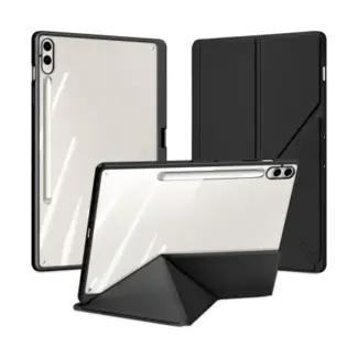 Dux Ducis Dux Ducis - Hoes geschikt voor Samsung Galaxy Tab S9/S9 FE Plus - Magneet sluiting - Auto Sleep/Wake functie - Met Pencil houder - Zwart