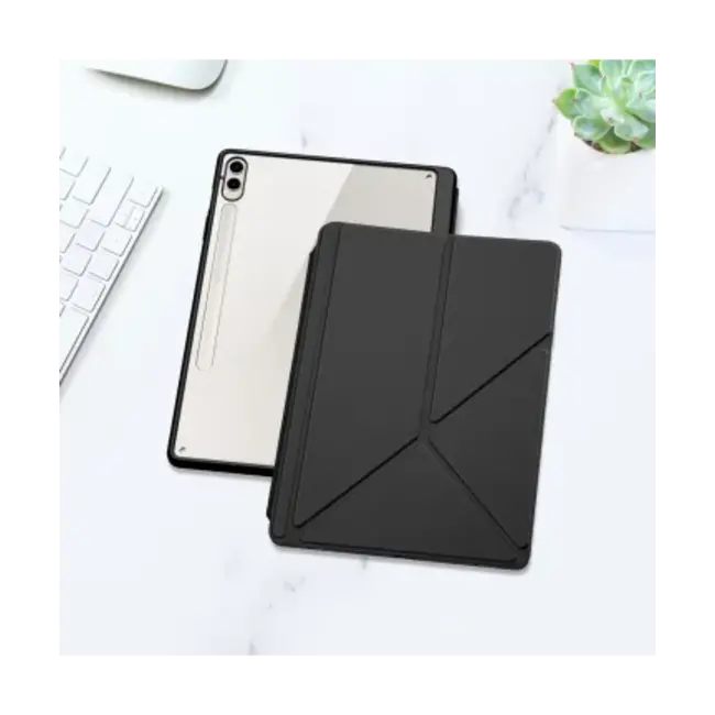 Dux Ducis - Hoes geschikt voor Samsung Galaxy Tab S6 Lite - Magneet sluiting - Auto Sleep/Wake functie - Met Pencil houder - Zwart