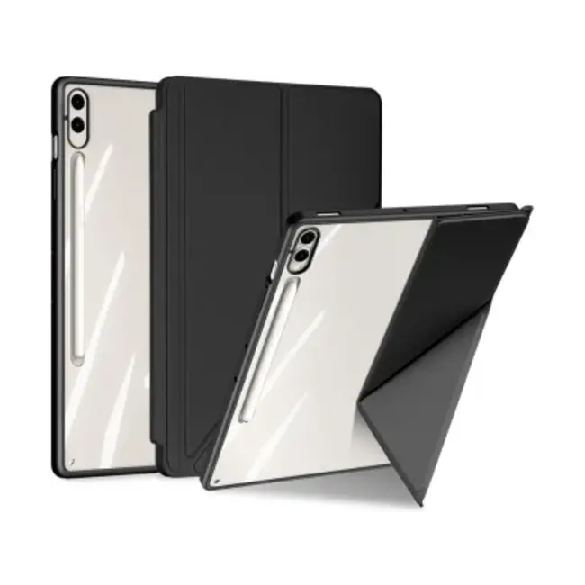 Dux Ducis - Hoes geschikt voor Samsung Galaxy Tab S6 Lite - Magneet sluiting - Auto Sleep/Wake functie - Met Pencil houder - Zwart