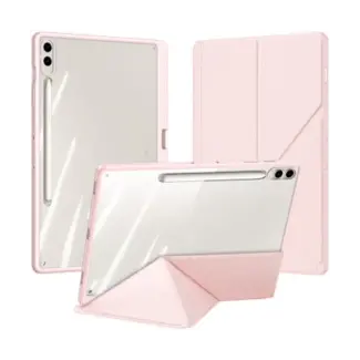 Dux Ducis Dux Ducis - Hoes geschikt voor Samsung Galaxy Tab S9/S9 FE Plus - Magneet sluiting - Auto Sleep/Wake functie - Met Pencil houder - Roze