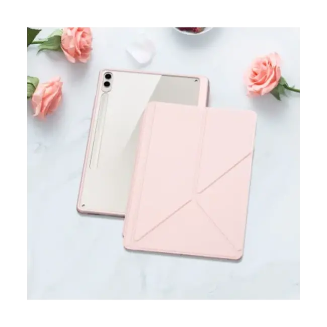 Dux Ducis - Hoes geschikt voor Samsung Galaxy Tab S9/S9 FE Plus - Magneet sluiting - Auto Sleep/Wake functie - Met Pencil houder - Roze