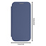 Dux Ducis - Telefoon Hoesje geschikt voor Apple iPhone 16 Pro Max - Hoesje geschikt voor Magsafe magneet - Uitklapbare 360° ring standaard - Skin X Pro - Book Case - Blauw