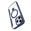 Dux Ducis - Telefoon Hoesje geschikt voor Apple iPhone 16 Pro Max - Hoesje geschikt voor Magsafe magneet - Uitklapbare 360° ring standaard - Skin X Pro - Book Case - Blauw