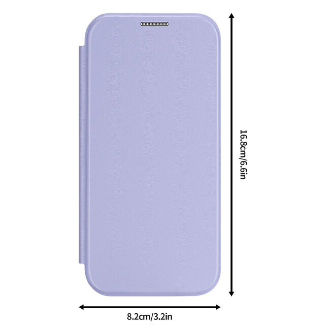 Dux Ducis - Telefoon Hoesje geschikt voor Apple iPhone 16 Pro Max - Hoesje geschikt voor Magsafe magneet - Uitklapbare 360° ring standaard - Skin X Pro - Book Case - Paars