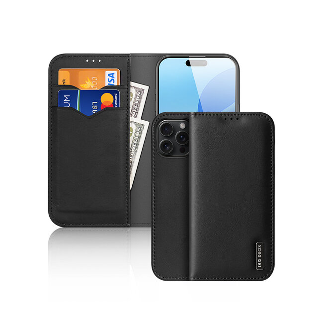 Dux Ducis - Telefoonhoesje geschikt voor Apple iPhone 16 Pro Max - Hivo Series Case - Zwart
