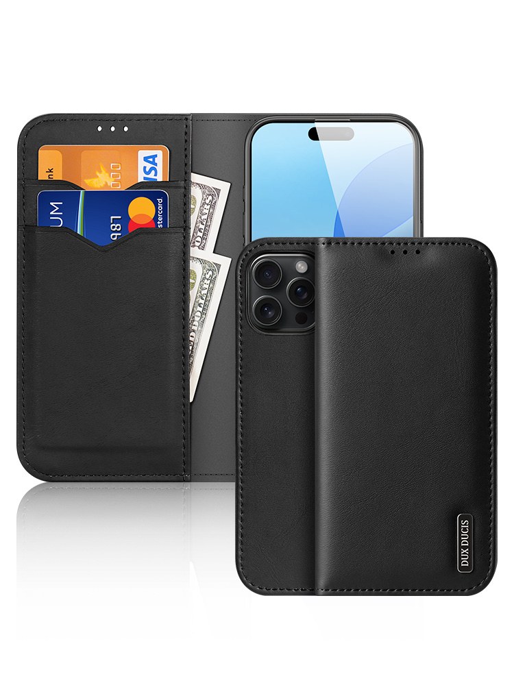 Dux Ducis - Telefoonhoesje geschikt voor Apple iPhone 16 Pro Max - Hivo Series Case - Zwart afbeelding