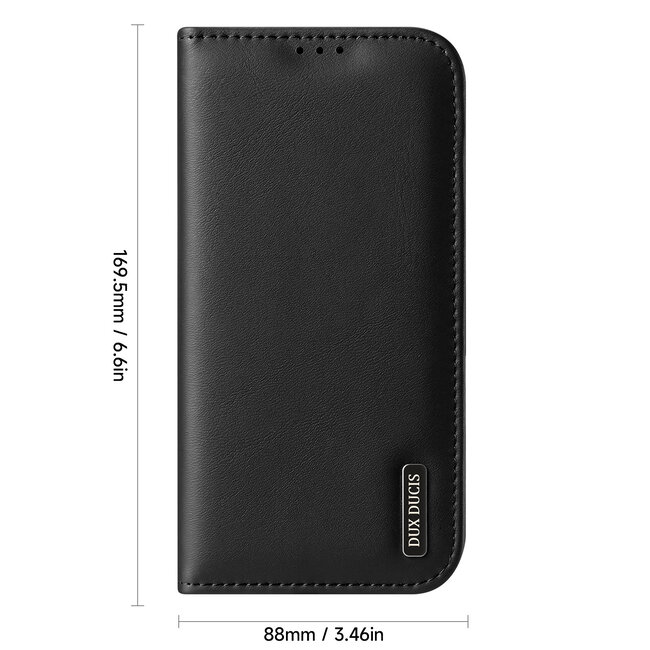 Dux Ducis - Telefoonhoesje geschikt voor Apple iPhone 16 Pro Max - Hivo Series Case - Zwart