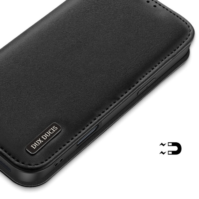 Dux Ducis - Telefoonhoesje geschikt voor Apple iPhone 16 Plus - Hivo Series Case - Zwart
