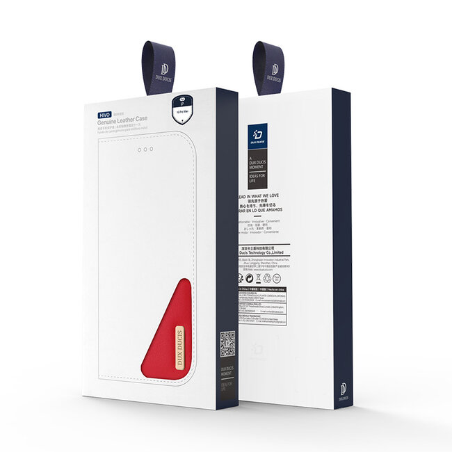 Dux Ducis - Telefoonhoesje geschikt voor Apple iPhone 16 Pro Max - Hivo Series Case - Rood