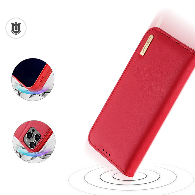 Dux Ducis - Telefoonhoesje geschikt voor Apple iPhone 16 Pro - Hivo Series Case - Rood
