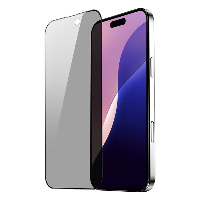 Dux Ducis - Privacy Screenprotector - Geschikt voor Apple iPhone 16 Pro Max - Tempered Glass - Zwart