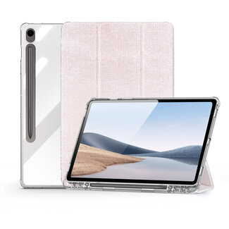 Dux Ducis Dux Ducis - Tablet hoes geschikt voor Samsung Galaxy Tab A9 - Unid Tri-fold Case - Met Pencilhouder en Auto/Wake Functie - Roze