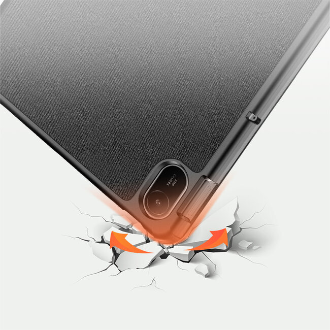 Dux Ducis - Tablet hoes geschikt voor Huawei MatePad SE 11 - Domo Book Case - Auto Wake/Sleep functie - Zwart
