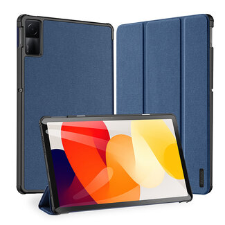 Dux Ducis Dux Ducis - Tablet hoes geschikt voor Xiaomi Redmi Pad SE 8.7 - Domo Book Case - Auto Wake/Sleep functie - Blauw