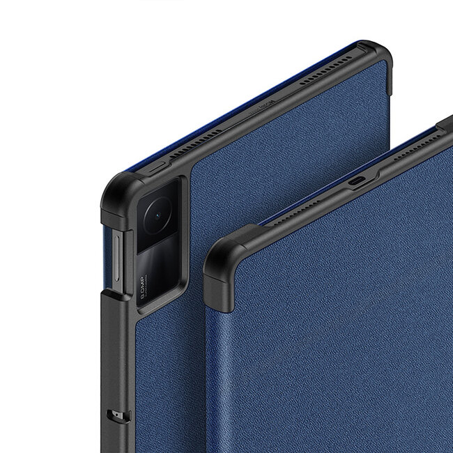 Dux Ducis - Tablet hoes geschikt voor Xiaomi Redmi Pad SE 8.7 - Domo Book Case - Auto Wake/Sleep functie - Blauw