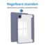 Case2go - Tablet hoes geschikt voor Samsung Galaxy Tab A9 (2023) - Acrylic Trifold case met Pencil houder - Paars