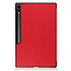 Case2go - Tablet hoes geschikt voor Samsung Galaxy Tab S10 Ultra / S9 Ultra (2024) - Tri-Fold Book Case - 14.6 inch - Rood