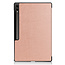 Case2go - Tablet hoes geschikt voor Samsung Galaxy Tab S10 Ultra / S9 Ultra (2024) - Tri-Fold Book Case - 14.6 inch - Rosé-Goud