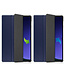 Case2go - Tablet hoes geschikt voor Samsung Galaxy Tab S10 Ultra / S9 Ultra (2024) - Tri-Fold Book Case - 14.6 inch - Donker Blauw