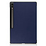 Case2go - Tablet hoes geschikt voor Samsung Galaxy Tab S10 Ultra / S9 Ultra (2024) - Tri-Fold Book Case - 14.6 inch - Donker Blauw