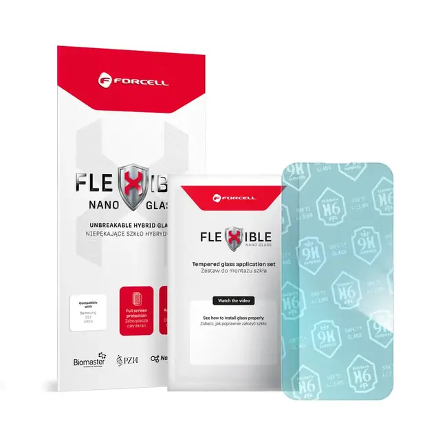 Forcell - Screenprotector geschikt voor iPhone 14 Pro Max - Flexibel Hybride Glas - Transparant