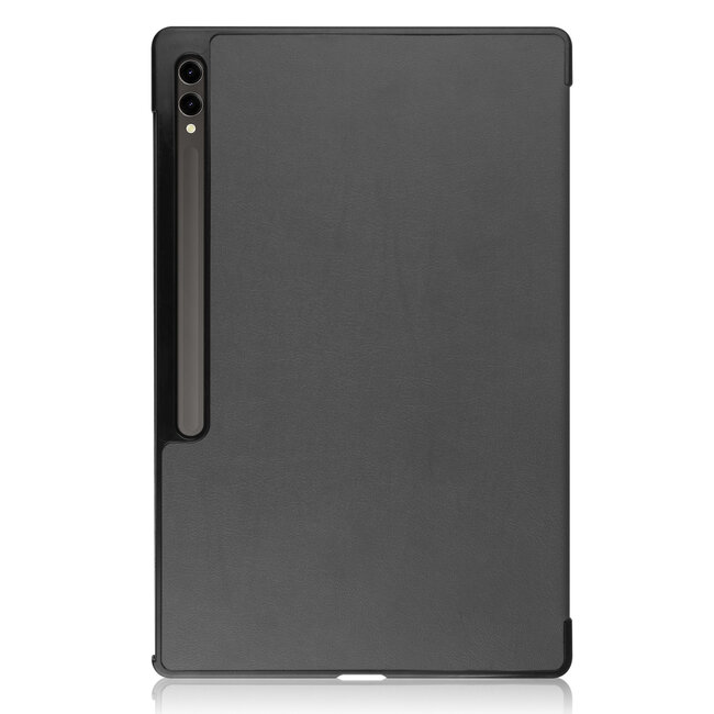 Case2go - Tablet hoes geschikt voor Samsung Galaxy Tab S10 Ultra / S9 Ultra (2024) - Tri-Fold Book Case - 14.6 inch - Grijs