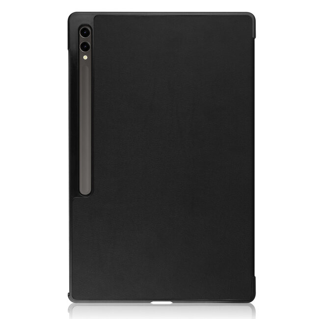 Case2go - Tablet hoes geschikt voor Samsung Galaxy Tab S10 Ultra / S9 Ultra (2024) - Tri-Fold Book Case - 14.6 inch - Zwart